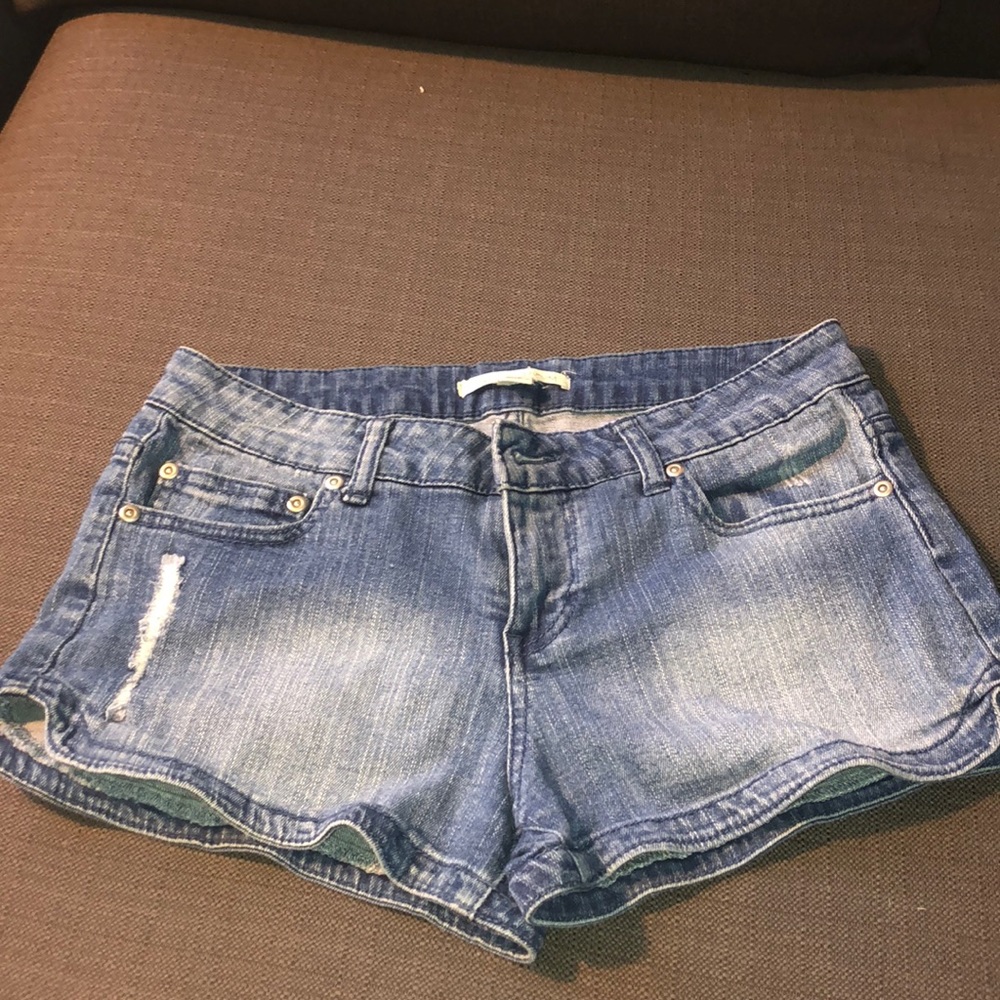 Denim shorts